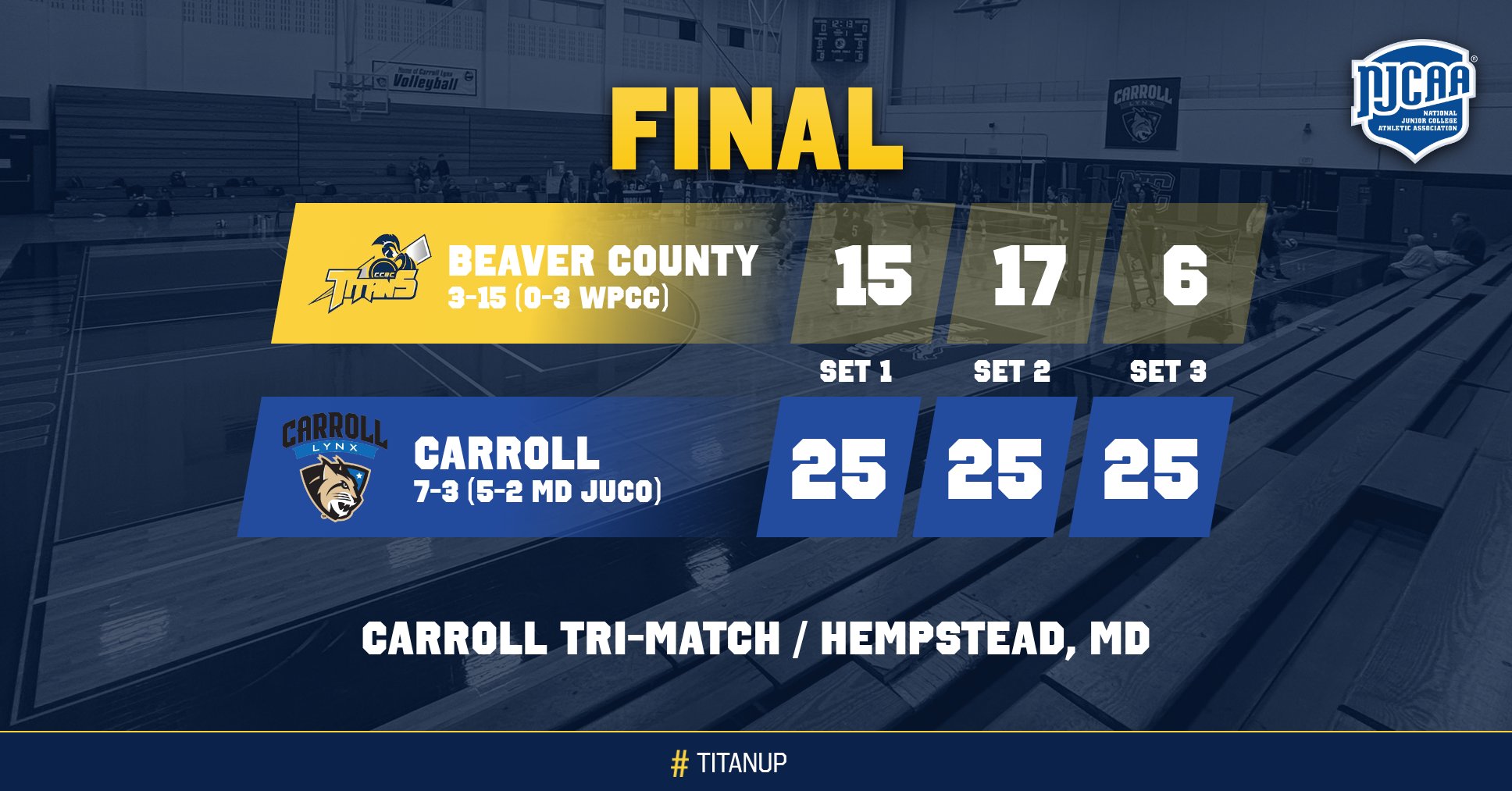 Volleyball Falls To Carroll